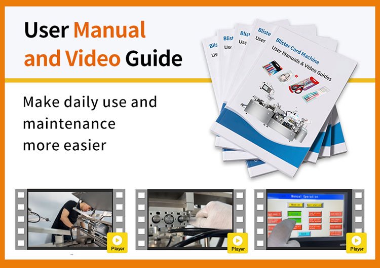 blister card machine manual