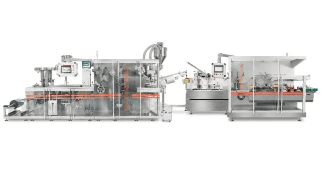 packaging line with cartoning machine