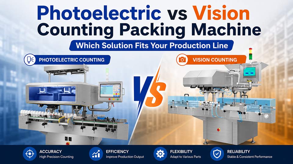 Machine de comptage et d'emballage photoélectrique vs vision : quelle solution convient à votre ligne de production ?