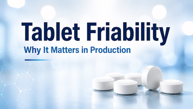 Friabilité des comprimés dans la fabrication pharmaceutique : pourquoi elle est importante, de la compression des comprimés à l'emballage final