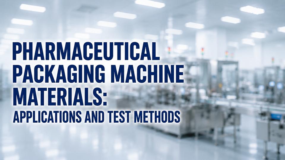 Matériaux pour machines de conditionnement pharmaceutique : applications et méthodes d'essai