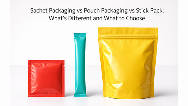 Sachet Packaging vs Pouch Packaging vs Stick Pack: What's Different and What to Choose