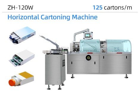 Machine d'emballage horizontale de boîtes en carton ZH-120W