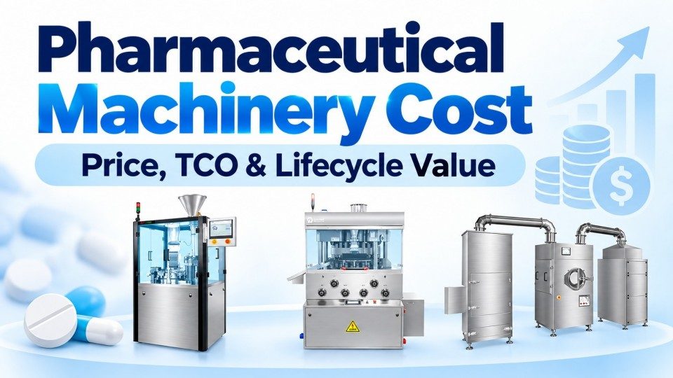 Coût des machines pharmaceutiques : un guide pratique sur le prix, les coûts d'exploitation et le coût total de possession (TCO)