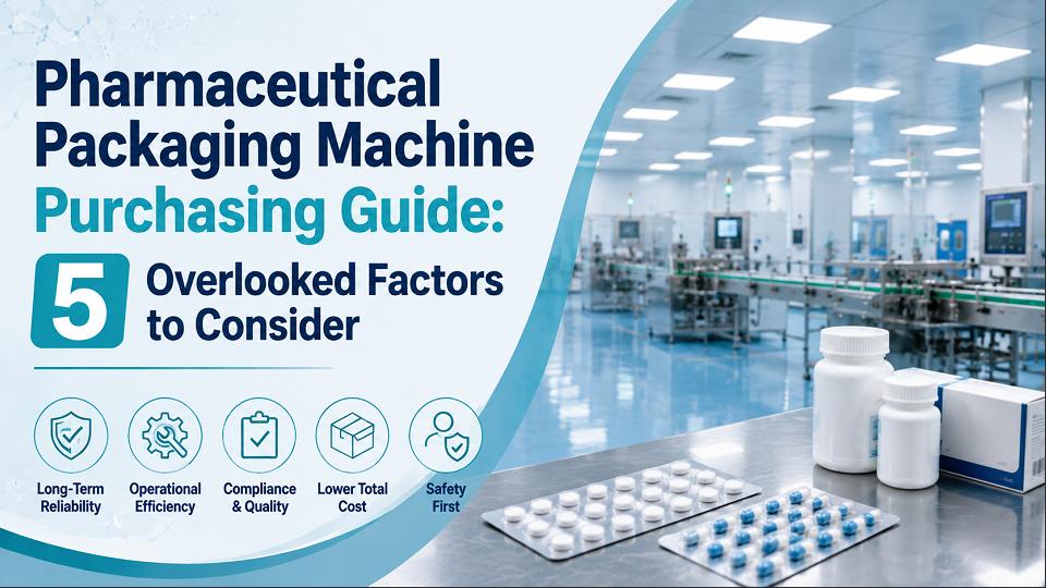 Guide d'achat d'une machine d'emballage pharmaceutique : 5 facteurs souvent négligés à prendre en compte